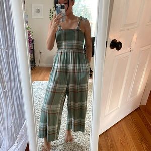 Green checkered jumpsuit